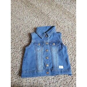 Girls 12 months 7 for all Mankind denim vest